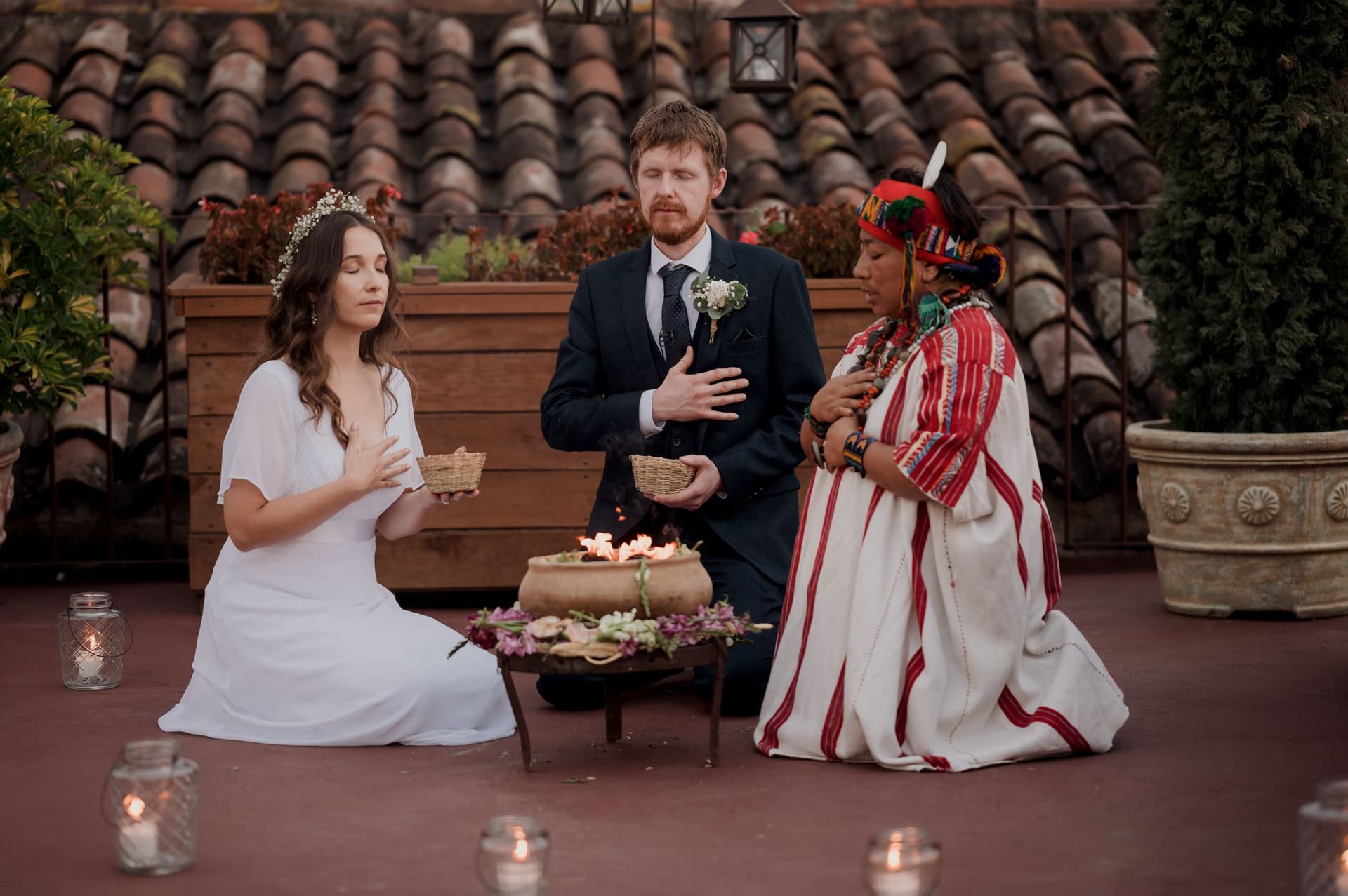 Intimate elopement ceremony in Guatemala